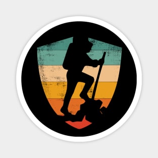 Hikers badge vintage sunset distressed Magnet